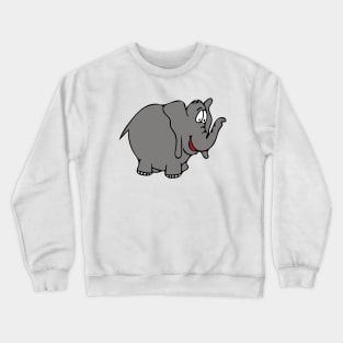 Big Fat Elephant Cartoon Crewneck Sweatshirt